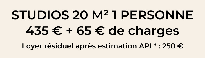 STUDIOS 20 M²
