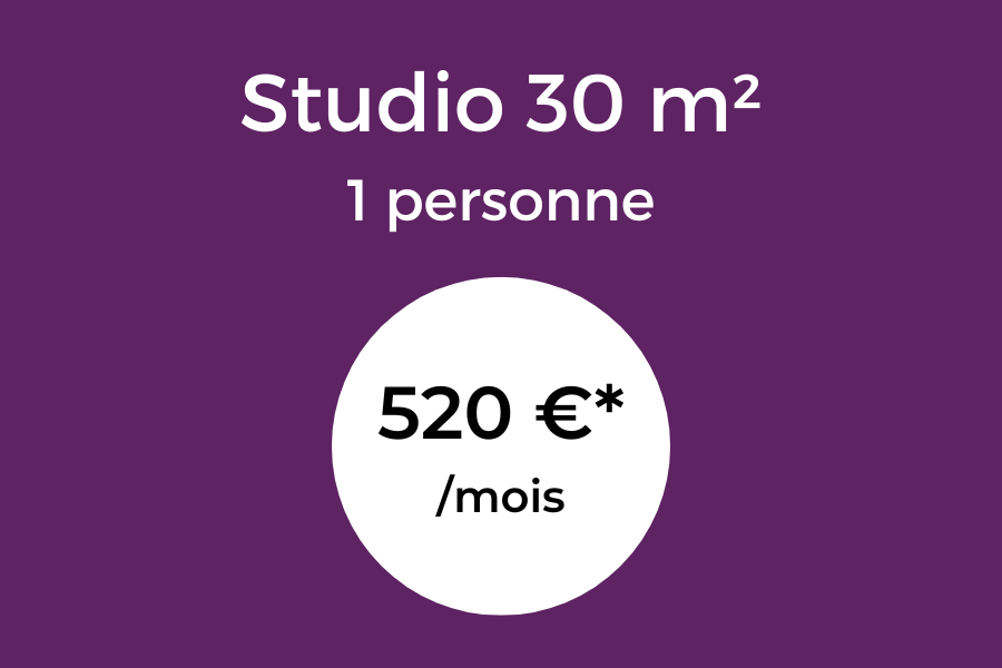 Tarif Studio 30 m²