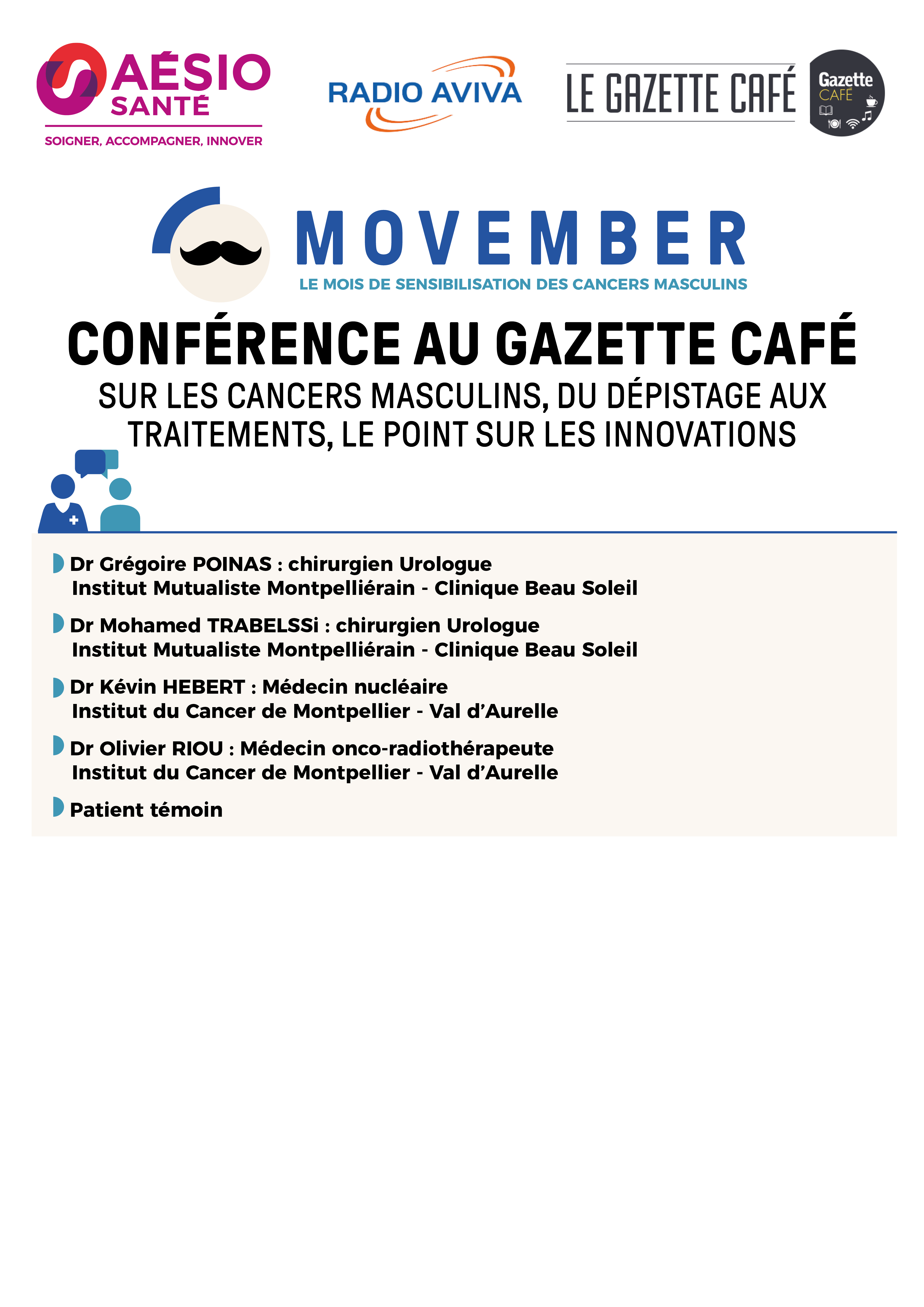 programme movember gazette café