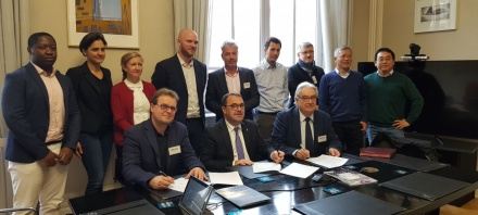 Signature d’un accord cadre de partenariat entre Eovi Mcd mutuelle, Eovi Mcd Santé et S ervices et Mines Saint-Etienne