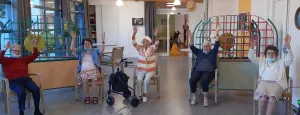Résidence Mutualiste L’Adret à Bellegarde-en-Forez : de la danse assise pour les personnes âgées