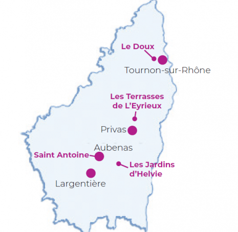 Carte des points relai accueil familial