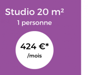 Studio 20 m²