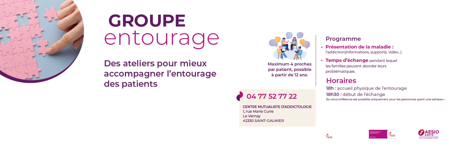 Centre Mutualiste d’Addictologie : des ateliers pour mieux accompagner l’entourage des patients
