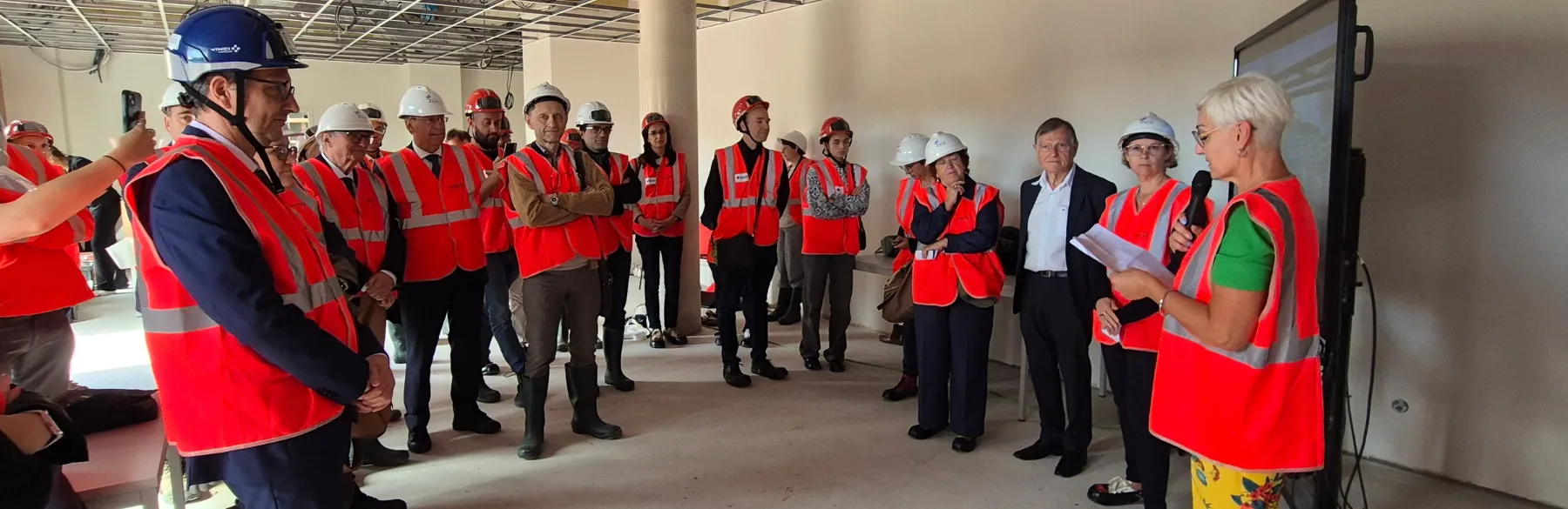 Visite de chantier de la Cité des Aînés à Privas