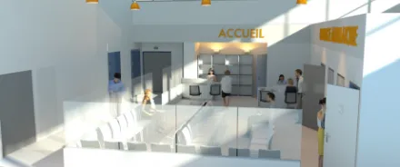 Accueil d'un centre de soins