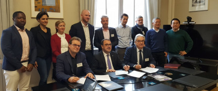 Signature d’un accord cadre de partenariat entre Eovi Mcd mutuelle, Eovi Mcd Santé et S ervices et Mines Saint-Etienne