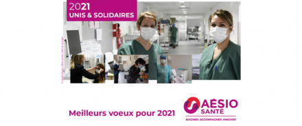 Le Conseil d’Administration, ainsi que l’ensemble des collaborateurs du Groupe AÉSIO Santé, vous présentent leurs meilleurs vœux pour 2021