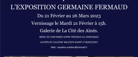 Exposition Germaine Fermaud à la Cité des Ainés