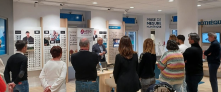 Inauguration du centre Ecouter Voir Optique et Audition Mutualistes situé place de Jaude à Clermont-Ferrand : un magasin entièrement rénové au concept de l’enseigne