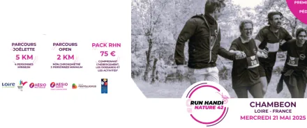 RUN HANDI NATURE 42 : 850 participants au départ de la plus grande randonnée handi de France