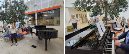 Un piano en libre service à la Cité des Ainés