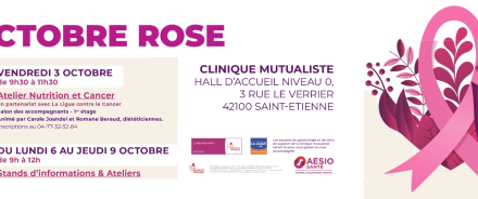 Octobre Rose : La Clinique Mutualiste se mobilise