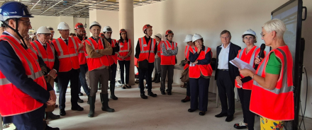 Visite de chantier de la Cité des Aînés à Privas