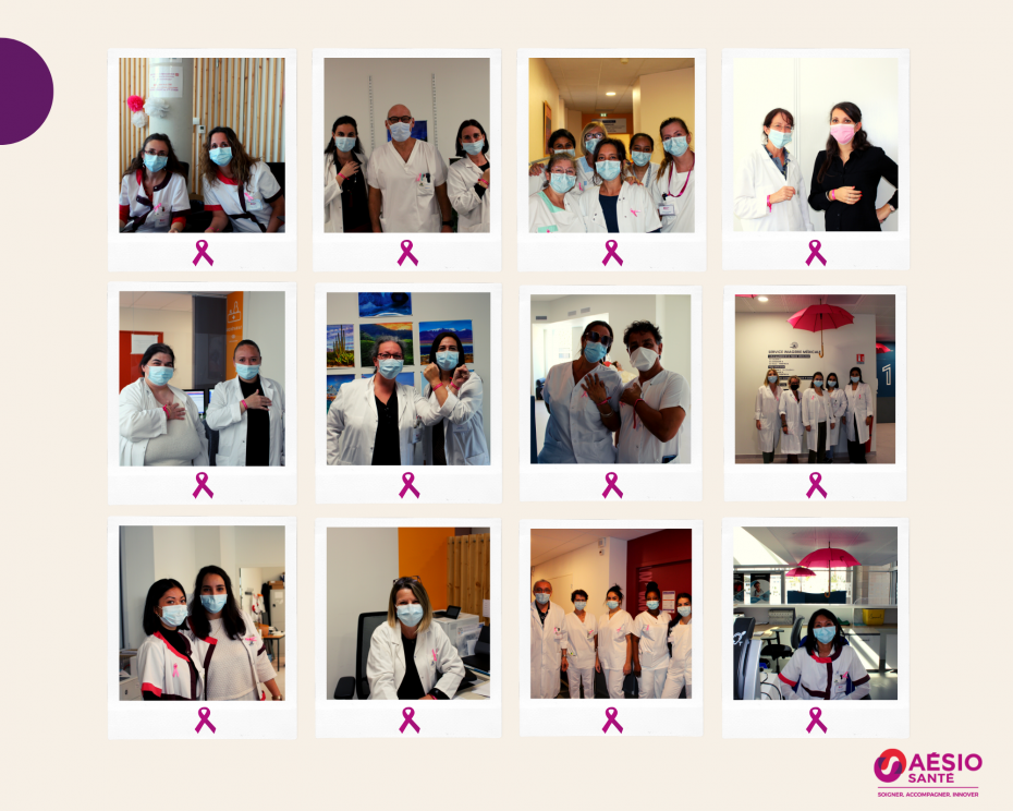 les équipes beau soleil mobilisées pour octobre rose - lutte contre cancer du sein