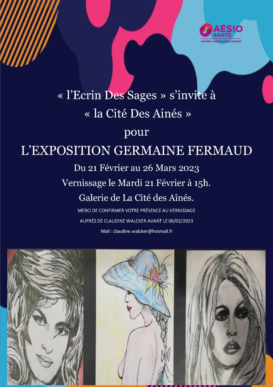 Exposition Germaine Fermaud à la Cité des Ainés