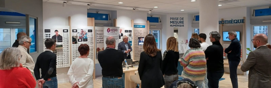 Inauguration du centre Ecouter Voir Optique et Audition Mutualistes situé place de Jaude à Clermont-Ferrand : un magasin entièrement rénové au concept de l’enseigne