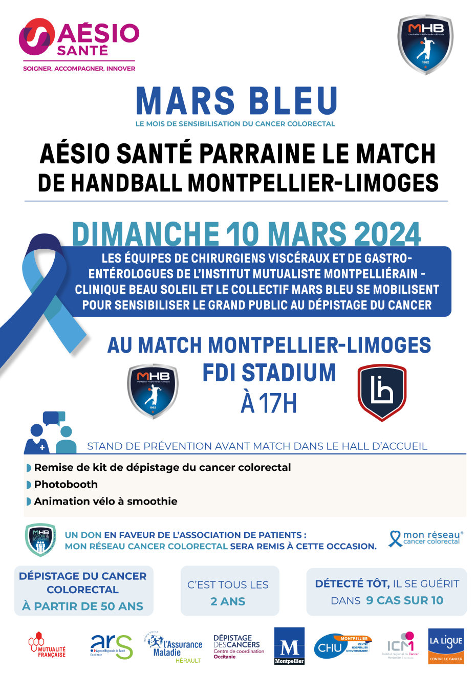 parrainage match mhb - mars bleu