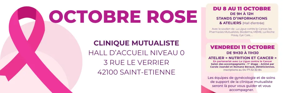 Octobre Rose : la Clinique Mutualiste se mobilise