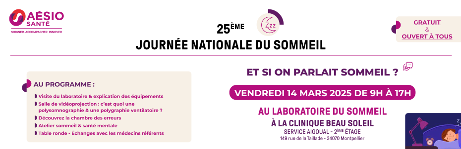 25ème Journée nationale du sommeil