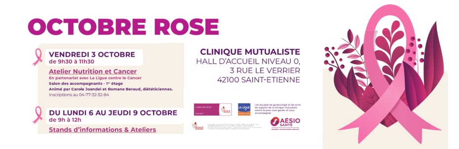 Octobre Rose : La Clinique Mutualiste se mobilise