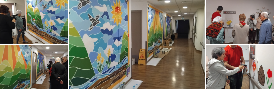 Résidence Mutualiste Bellevue : le street art s’invite en EHPAD !
