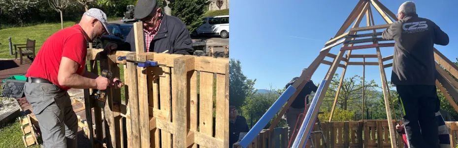 Résidence Mutualiste les Myosotis : bénévoles, familles et résidents construisent ensemble un espace détente